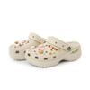 Crocs Classic Platform Clog EVA Children's Fun Zoo Cloud Beach Hole Shoes Women's White