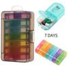 Rainbow Color 7 Days AM PM Medicine Storage Box Pill Box Medicine Dispenser Health Care Tool