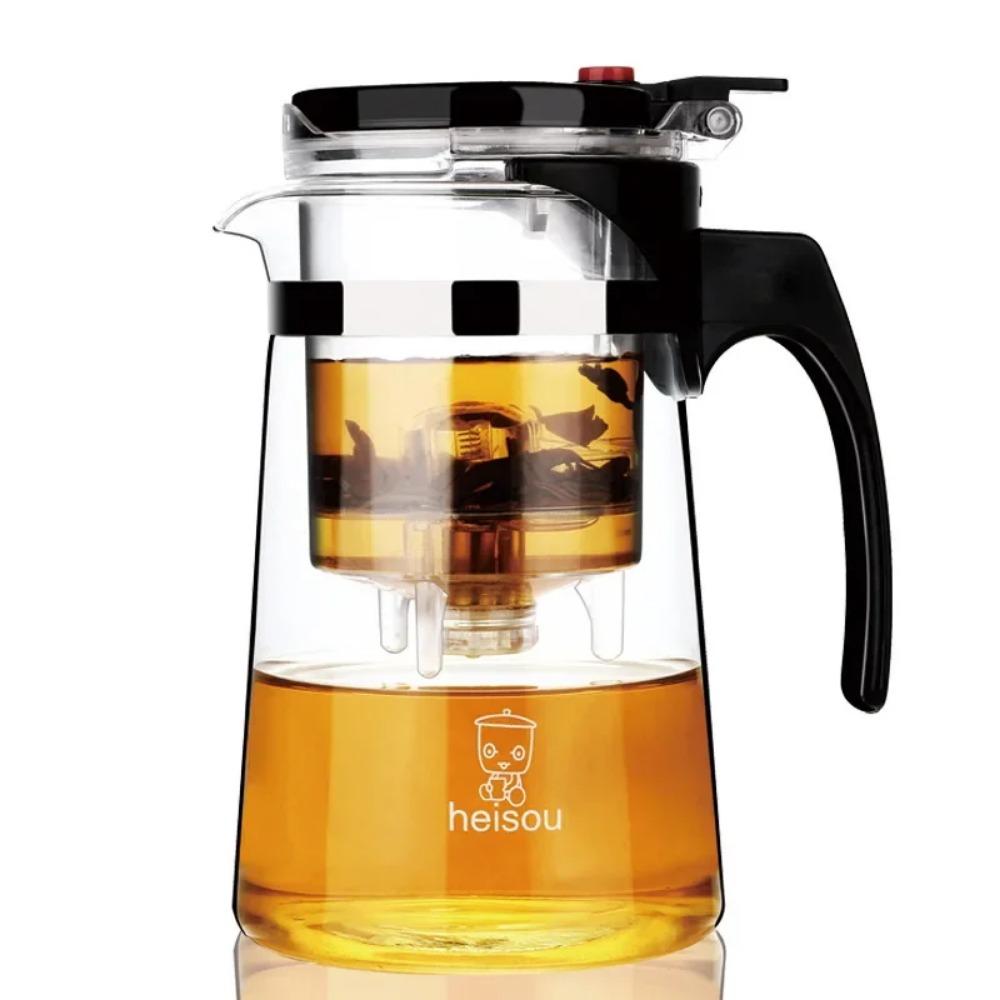 

750 мл термостойкий стеклянный чайник китайский кунг-фу чайный сервиз пуэр чайник ситечко для кофе и чая удобный офисный чайник чистый