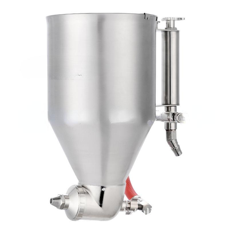 Exterior Wall Real Stone Paint Spray Gun Diatom Mud Stainless Steel Integrated Molding Pot Architectural Paint Latex Paint Spray Gun 21 * 25.5 * 14cm