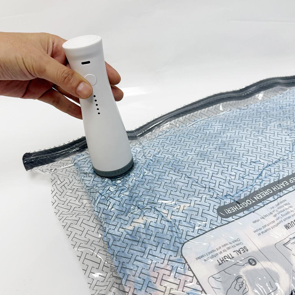 Vacuum Storage Bags with Electric Pump Valve Space Saver Compression Sealed Organizer for Clothes Wardrobe Travel Luggage Reusable Large Capacity