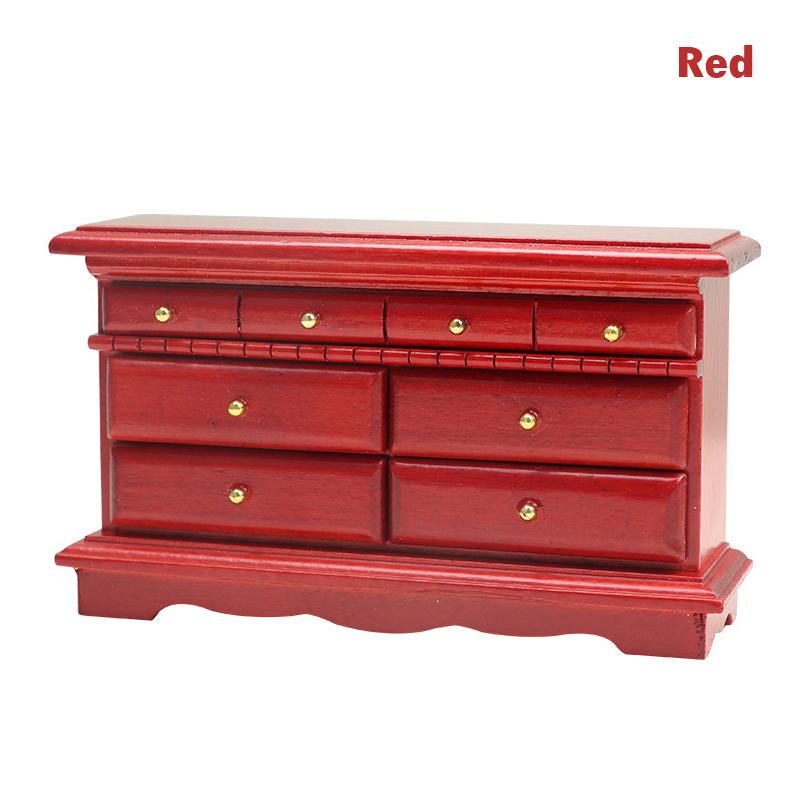 Multi Style Miniature Closet TV Book Cake Bedside Table Cabinet Shelf Legs Cupboard Model Dollhouse Furniture Decor DIY Toys