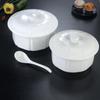 Large Ceramic White Soup Tureen with Lid - Perfect for Stewed Chicken, Double Boiling, and Rich Stews