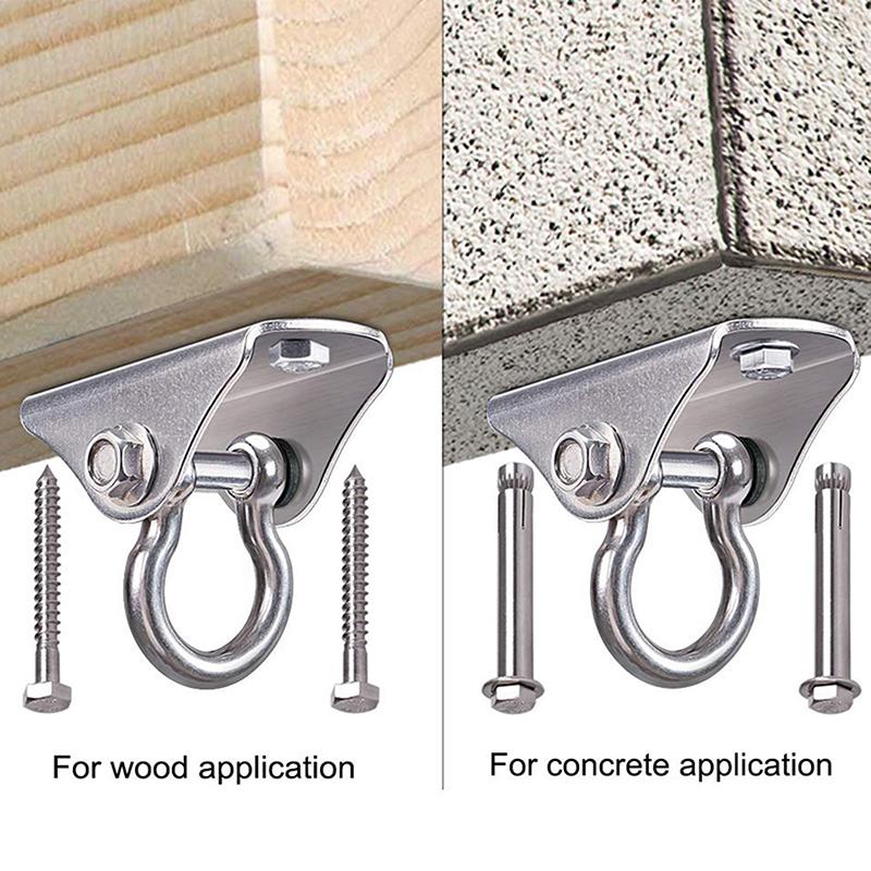 304 Stainless Steel Aerial Swing Hangers Suspension Hooks Ceiling Mount For Yoga Hammock Chair Sandbag Punch Bag