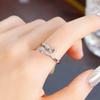 Love Hug Ringe, verstellbare Öffnung für Damen, silberfarben, modisch, größenverstellbar, kreative Accessoires