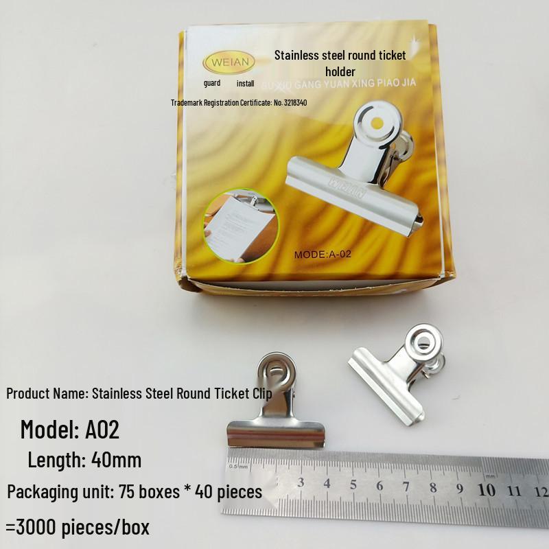 Stainless Steel Bill Clip for Office: Available In Extra Large, Large, Medium, Small Sizes for Finance, Iron Receipts, and Stationery Supplies.