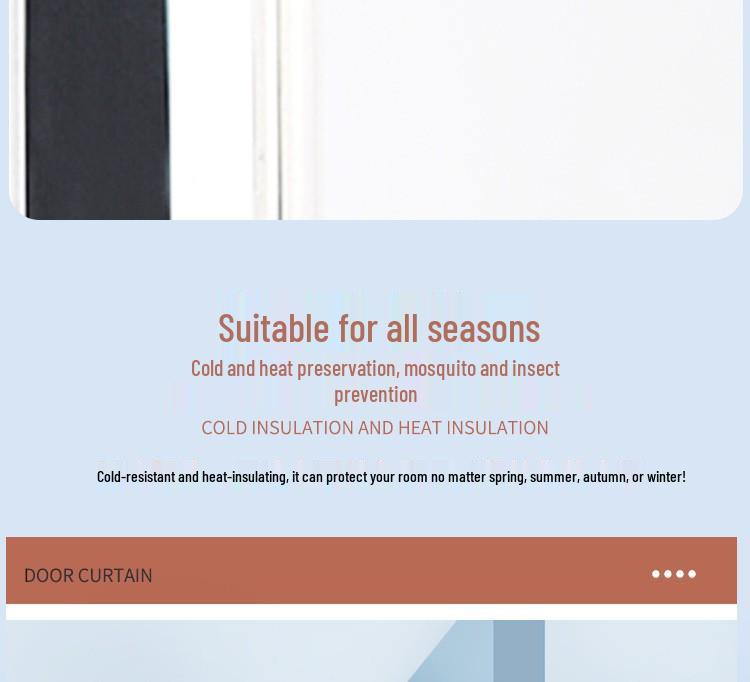 Förtjockad Vinter Bomulls Dörrgardin: Isolerad, Vindtät, Ljudisolerad, Självhäftande Luftkonditioneringspartition