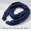 French Style Magnetic Buckle Scarf Magnet Clasp Silk Scarf Elegant Neck Scarf  Autumn