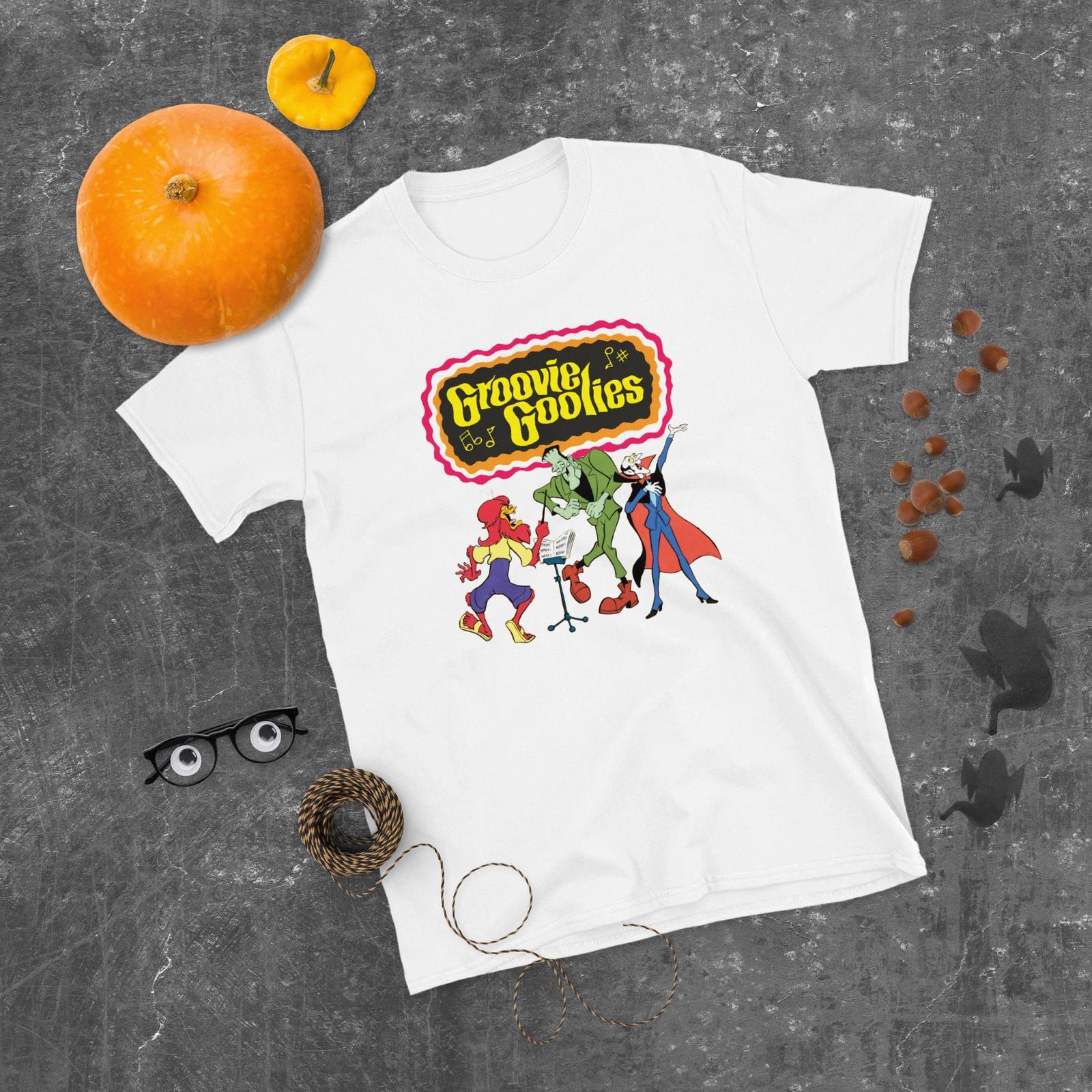 GROOVIE GOOLIES - VINTAGE T-Shirt 70s Kids TV Monsters Halloween XL