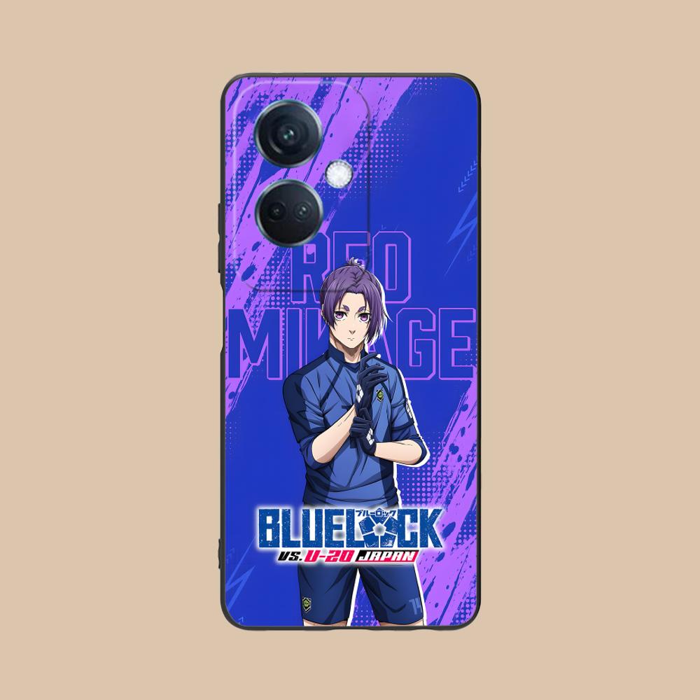 

Blue Lock Reo Mikage Matte TPU Mobile Phone Case for OPPO Reno 14 13 12 11 10 9 8 7 6 5 F T Pro 5G Colorful Printing Cover OPPO Reno5 5G