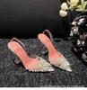 [Spot] Pointed Transparent High Heels Women's 2025 New Pointed Thin Heels Beautiful Fairy Rhinestone High Heels Sandals
