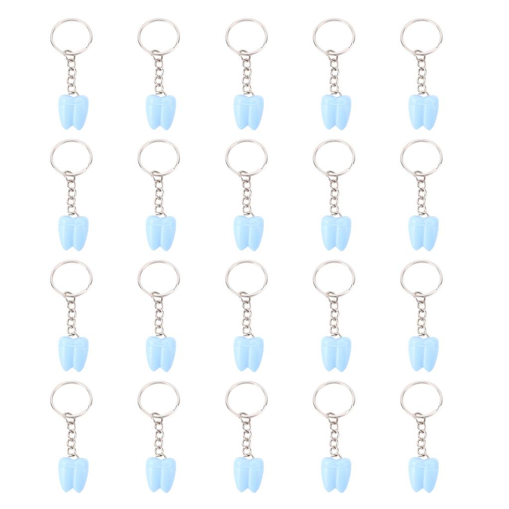 20pcs Baby Teeth Box Keychain Tooth Case Organizer Portable Milk Teeth Holder for Kids