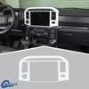 Center Dash GPS Navigation Panel Cover Trim Decor For Ford F150 +White ABS