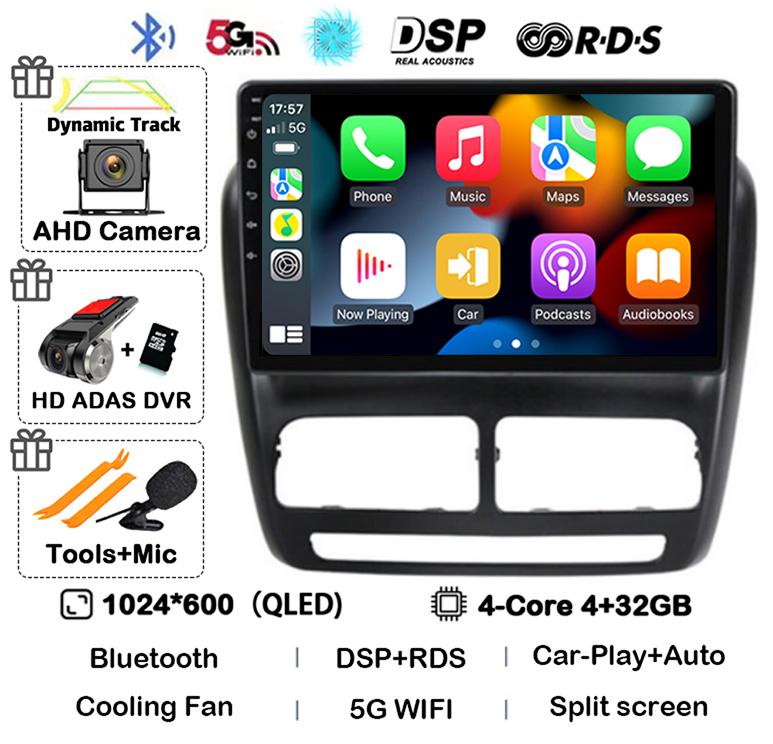 Android 14 Carplay Auto Car Radio For FIAT DOBLO For OPEL COMBO TOUR 2010 2011 2012 2013 2014 2015 GPS Multimedia Stereo Player