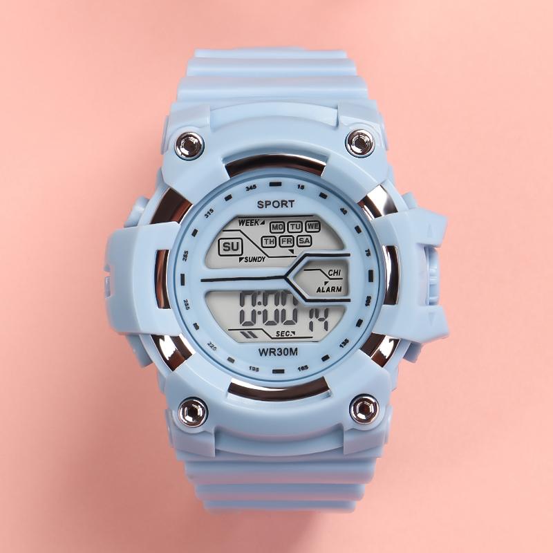 Fashion Sports Watch for kids Multi functional Alarm Clock Boys and Girls LED Digital Watch Student Clock Electronic Wristwatch