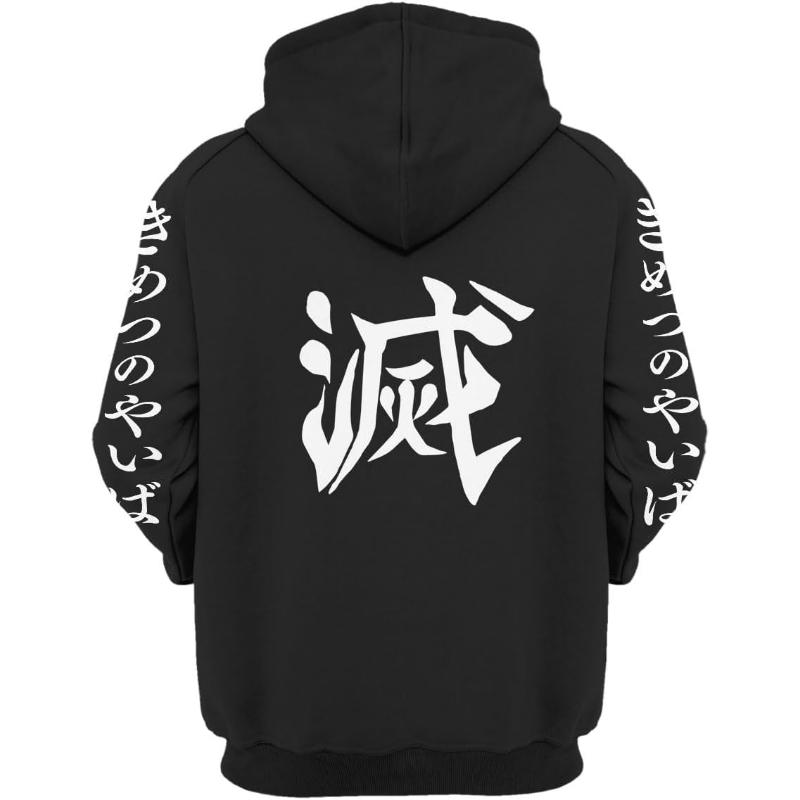 Unisex Anime Hoodie, Adult/Youth Novelty Outerwear Pullover Sweatshirt For Men Women