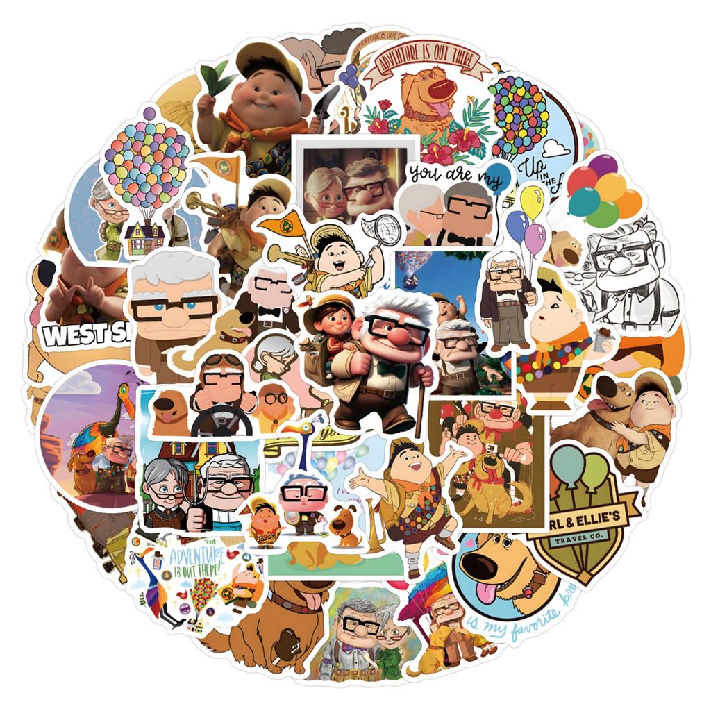 50 Pixar Up Pixar Up Doodle Stickers Scooter Laptop DIY Stickers