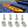 6Pcs Stainless Steel Kayak Rail/Track Screws & Track Nuts ,Canoe Accessories ,Sturdy Replaces
