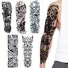 Full Arm Tattoos Sleeves Temporary Tattoos Waterproof Realistic Armband Tattoo Sticker For Women Men Halloween Party