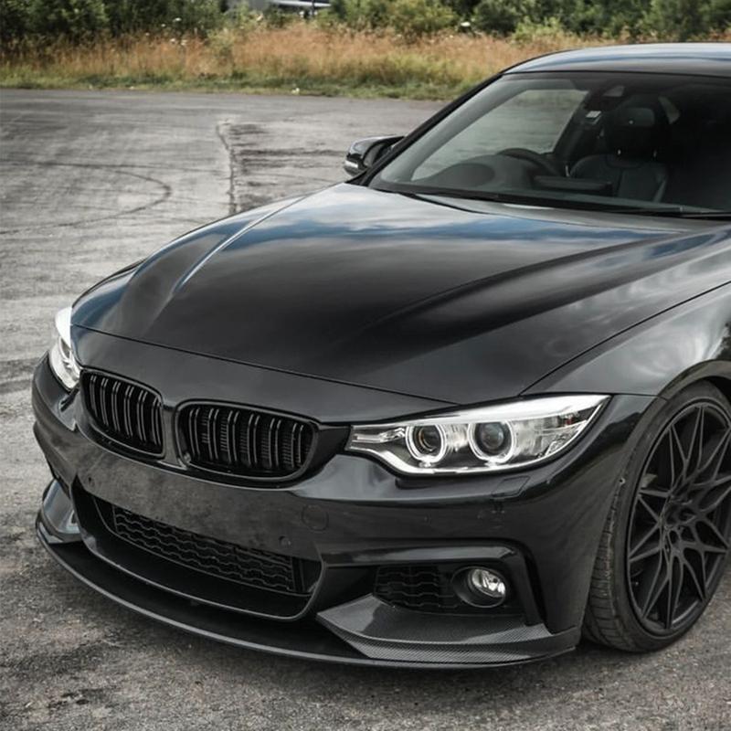 For BMW 4 Series F32 F33 F36 M-Tech 2014-2020 Car Front Bumper Splitter Lip Front Blade Body kits Side Splitter Trim Accessories