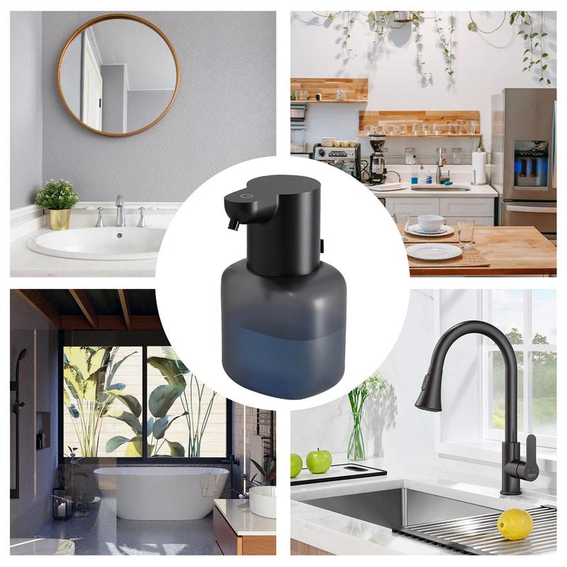 Elektrischer Seifenspender für Küche und Bad, Sensor-Handseifenspender mit großem Fassungsvermögen, automatischer Shampoo-Spender, Nachfüllflasche