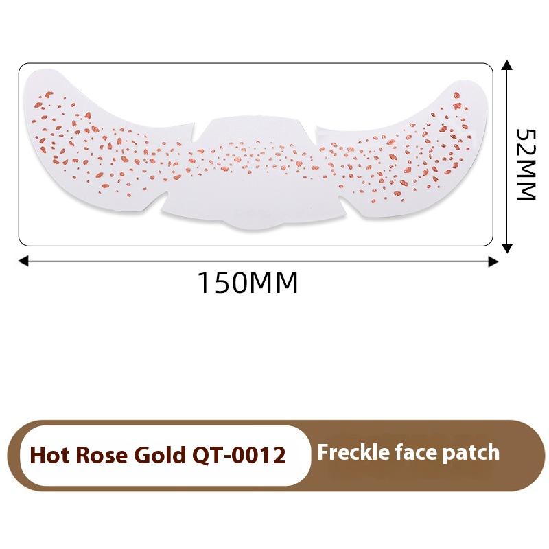 Heißes Roségold Sommersprossen Temporäre Tattoo Aufkleber Heißprägung Sommersprossen Make-up Patches Gesichts-Make-up