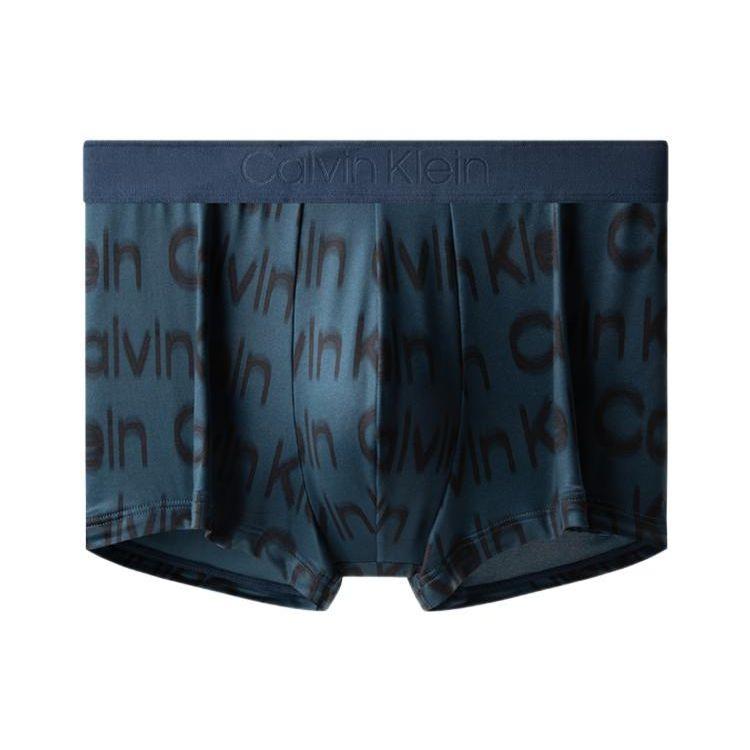 Calvin Klein Logo Embossed Low Rise Printed Breathable Boxer Briefs Men Underwear Gem-Green NB3008-B82