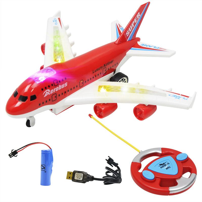 Four-Way Electric Remote Control Aircraft Simulation Airliner, Boeing 747 Airbus Civil Aviation Toy Model
