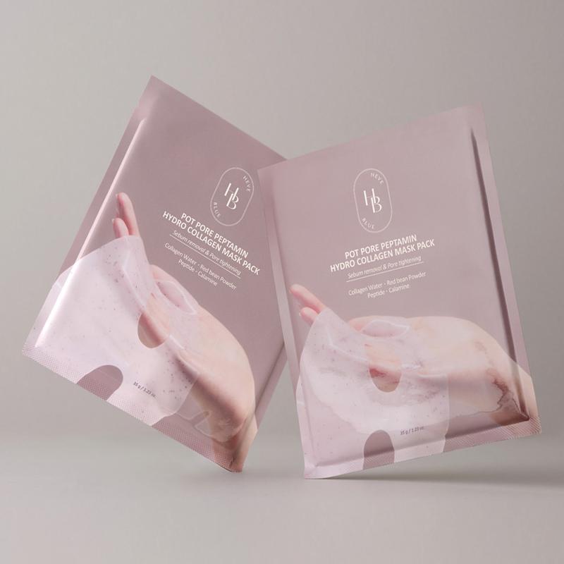 HEVE BLUE Pot Pore Peptamin Hydro Collagen Mask Pack 35g*4EA