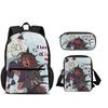 Fundamental  Backpack Pen Bag Shoulder Bag 3pcs Set Versatile  Large Capacity Boy and Girl School Birthday Best Gift
