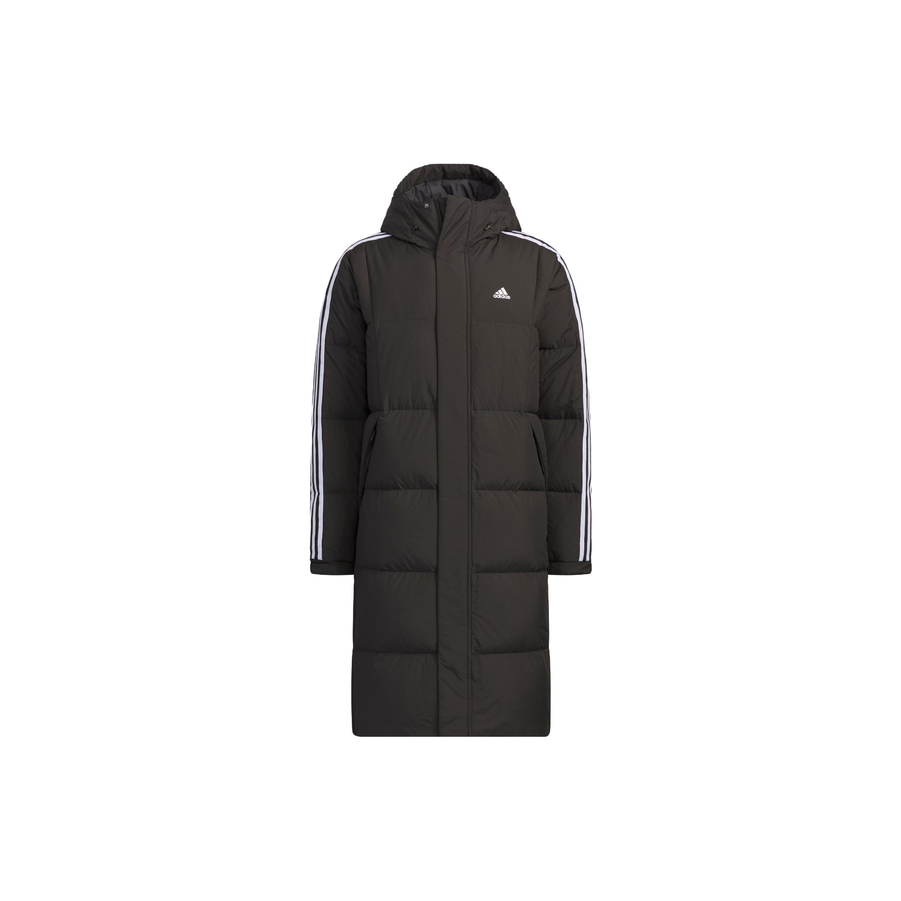 Пуховик Adidas 3 полоски Унисекс Черный IT8714 2XL