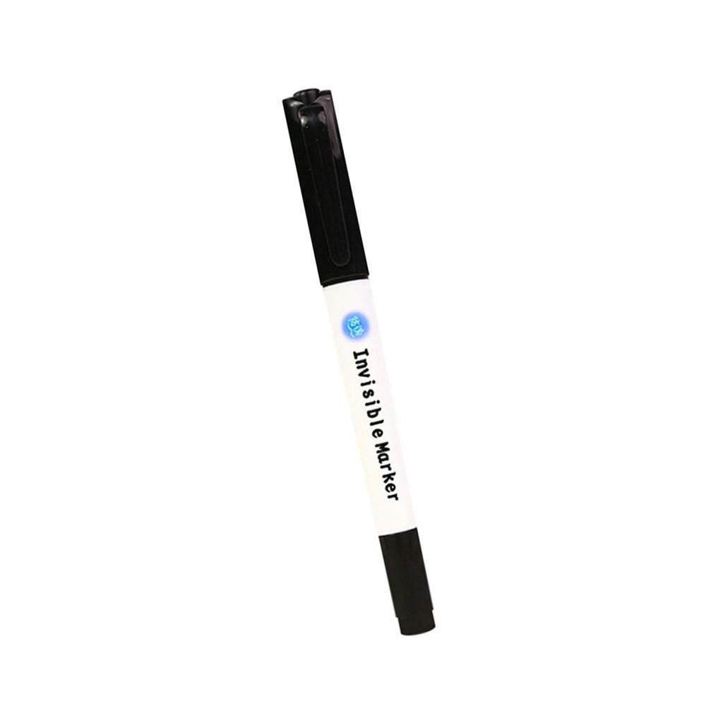 Ultraviolet invisible anti counterfeiting double headed pen black 1 pack