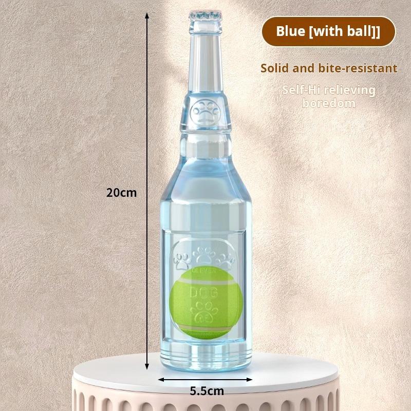 Dog Toy Bottle Sound Chew Ball Pet Toys Interactive Ball For Big Dog Small Dog Pet Training Tennis Bottle Pet Supplies