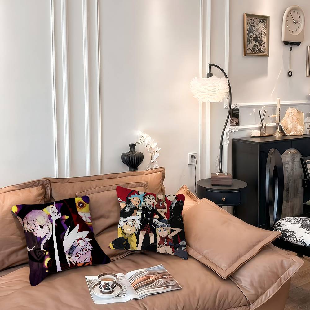 Anime S-Soul E-Eater Pillowcase Toon Gift Cushion Cover Bedroom Home Sofa Chair Seat Decor Pillow Case
