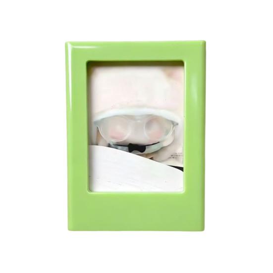 

DIY Photo Frame Refrigerator Magnet 3-Inch Picture Holder Decorative Fridge Magnet Home Kitchen Office Whiteboard Decor зелёный