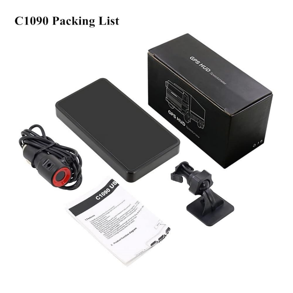 6.2' GPS Speedometer HUD for Cars & Golf Carts - Digital MPH Odometer with Speed Alert