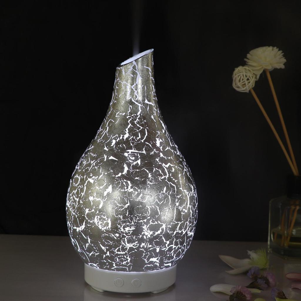 Creative Seven-Color Glass Aroma Lamp for Home and Office