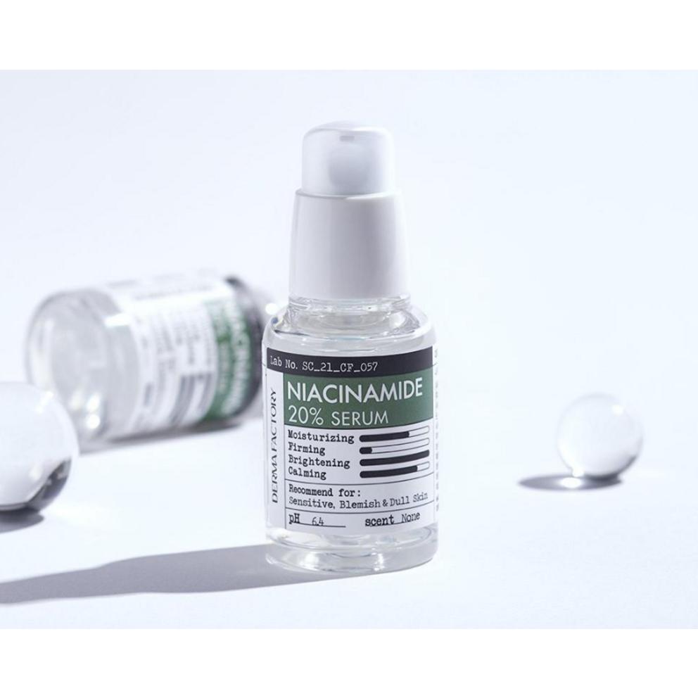 DERMA FACTORY Niacinamide 20% Serum, 30ml, 3ea