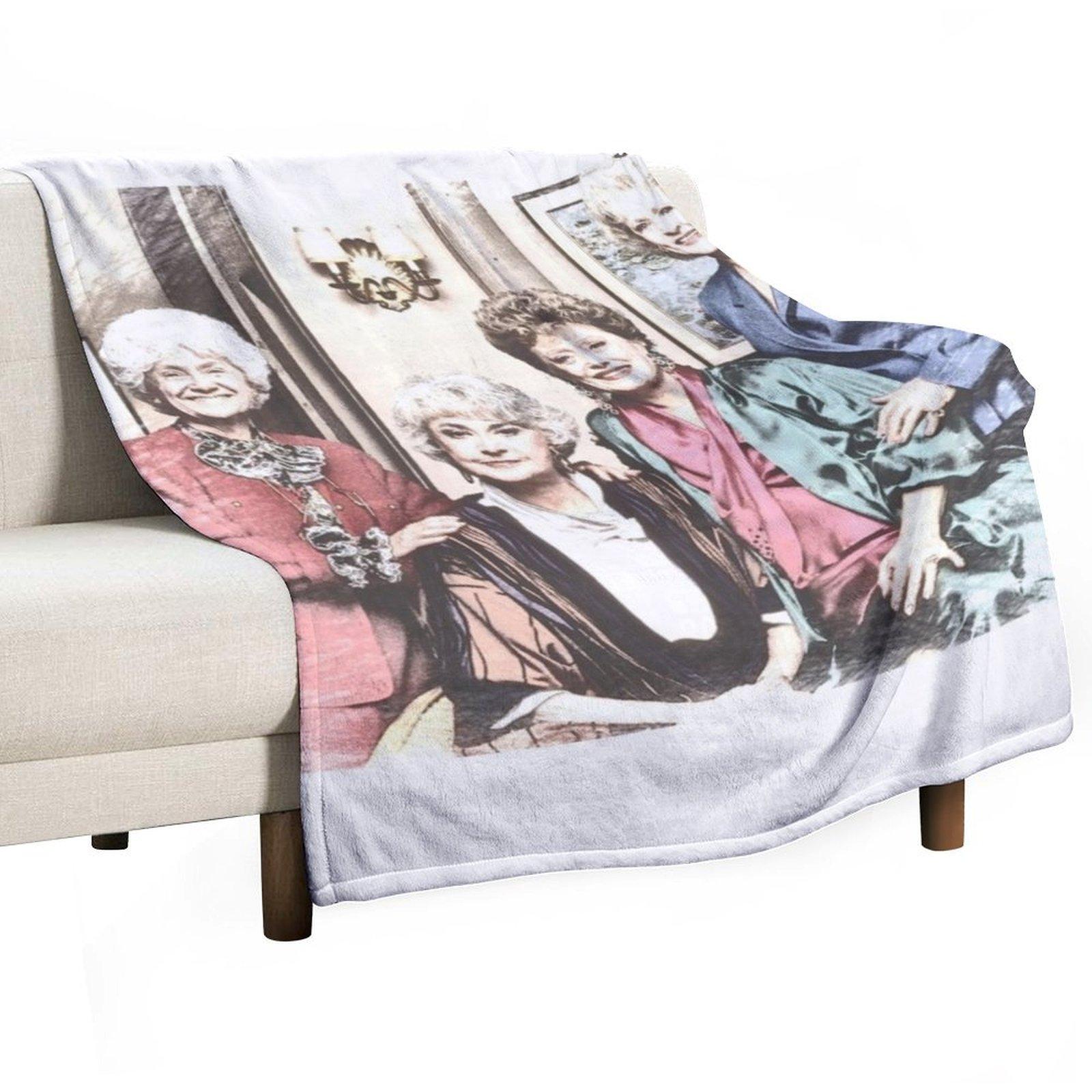 

The Golden Girls 80s Vintage Throw Blanket Personalized Gift Blankets For Baby Weighted For Sofa Thin Blankets 30x40in