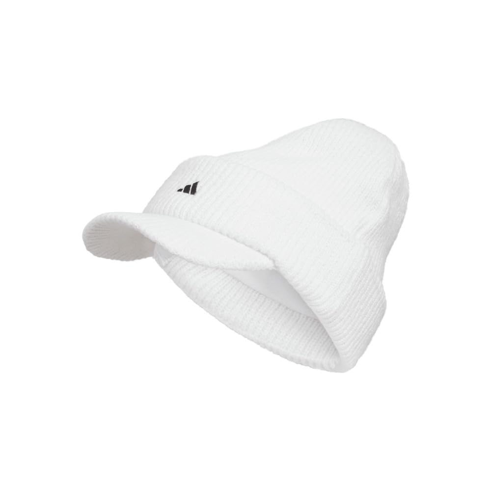 Adidas Golf Graphic Brim Knit White COLD.RDY Beanie, Men's,