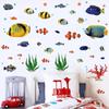 Sea Wall Decals Fish Wall Decals Fish Wall Nursery Stickers Removable Peel And Stick Art for Kids Baby Bedroom Living Room