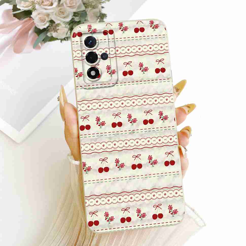For Oppo A93s 5G Case New Design Floral Print Soft Silicone Back Cover For Oppo A93s 5G PFGM00 Bumper Phone Cases