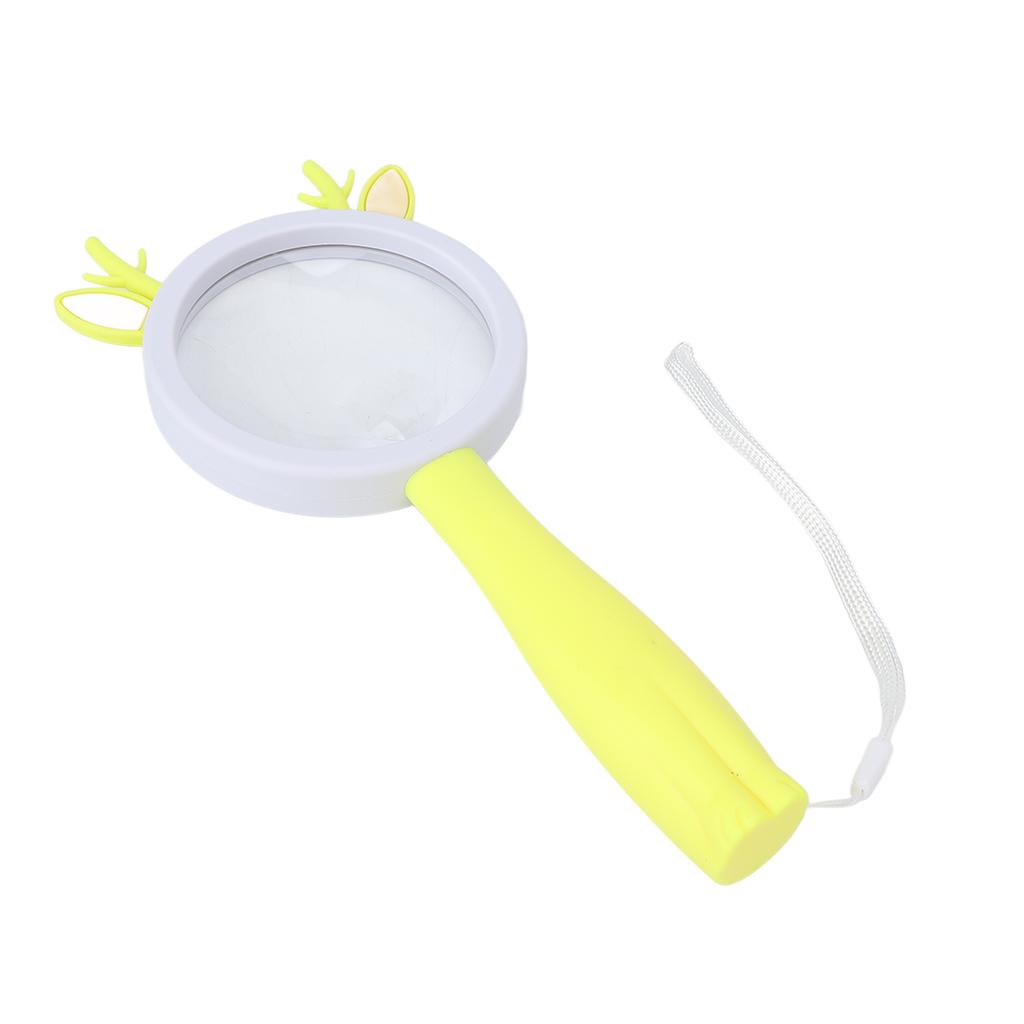 Handheld Magnifier Professional Magnifying Glass for Elder Reading Kids Science Experiment Toys Garden MaintenanceFawn