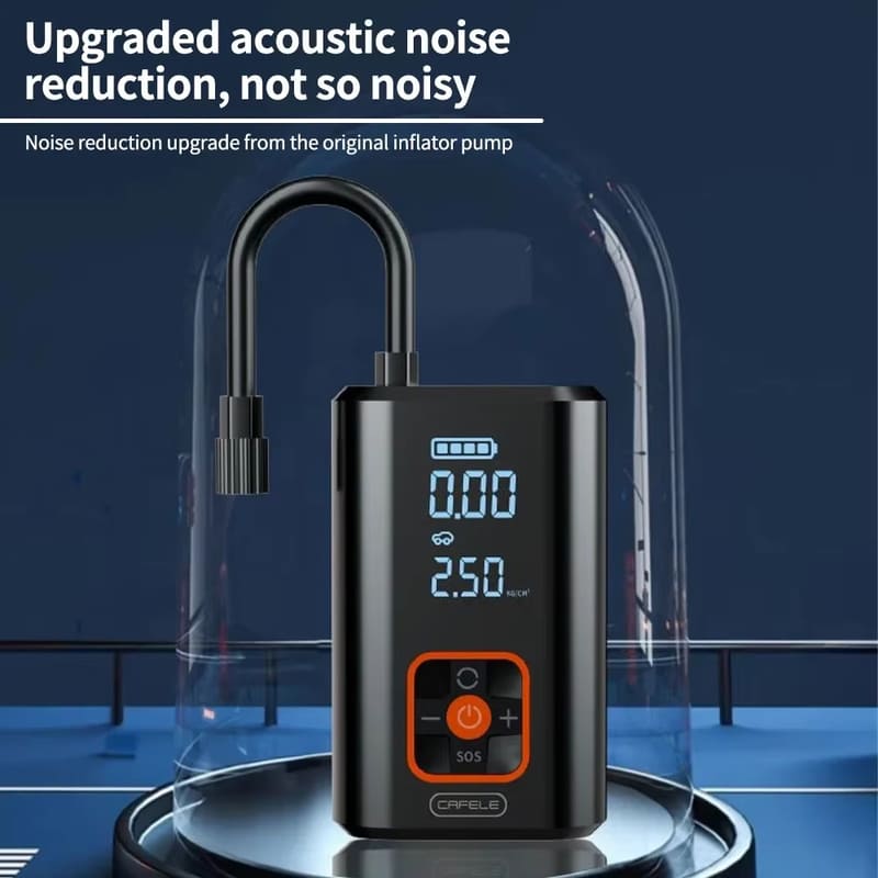 New Compact Car Portable Automatic Tire Inflator Tire Pressure Gauge Air Compressor with Intelligent Digital Display Emergency Car Inflator