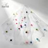 Personalized Fluffy Colorful Bubble Veil for Wedding Photo Props