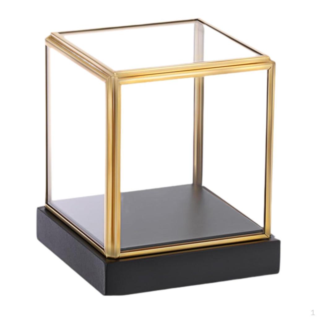 Clear Display Case Protection Vintage Dustproof Storage, for Collectibles Models Dolls