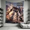 Name Custom Gundam Art Wall Tapestry Aesthetic Wall Hanging Printed Fabric Blanket Decorative Tapestries for Bedroom Living Room Home Decor