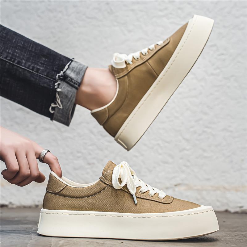 Uomo Inverno Casual Outdoor Sportive Sneakers Piattaforma Casual Tela Suola Spessa Scarpe Skateboarding Maschile Wlaking Zapatillas Hombre