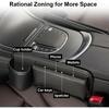 Organizzatore da Fessura per Sedile Auto Scatola Portaoggetti Tasca Multifunzione Universale Portafoglio Chiavi Carte Portabicchieri Porta Telefono Accessori Interni Auto