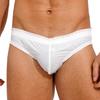 Mens Waterproof Briefs Low Rise Elastic Waistband Bulge Pouch Swim Underwear for Pool Parties